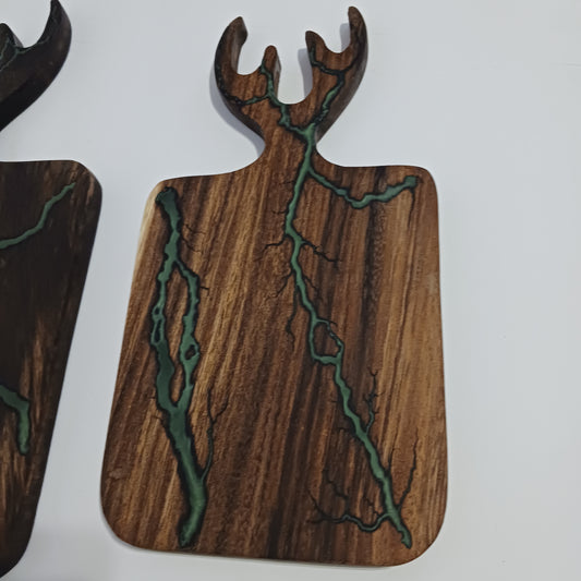 2 size "Antlered" charcuterie boards